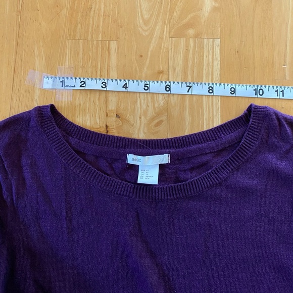 H&M Basic thin purple sweater - Picture 9 of 16